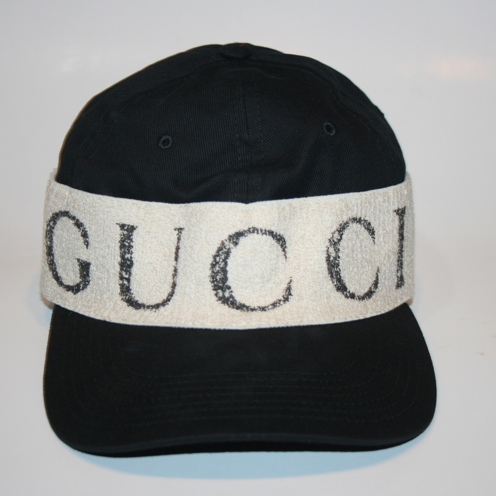 Gucci logo Gabardine Headband Baseball Cap Hat - Picture 3 of 7